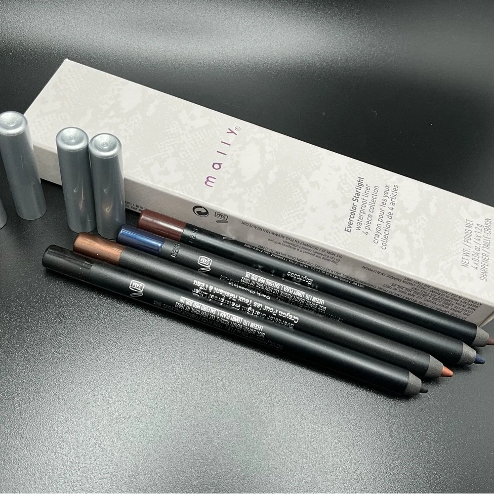 Mally evercolor starlight eyeliner 4 piece set with MALLY SHARPENER